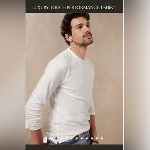 Banana Republic Men’s White Long Sleeve Size Medium